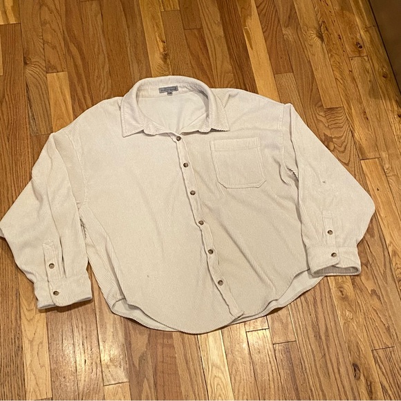 Wishlist Apparel Tops - Wishlist Apparel Oversize Corduroy Shacket